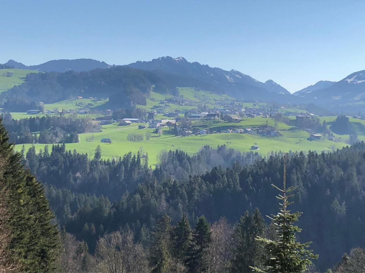 Ferienhaus Am Waldrand Von Egg Bregenzer Wald Exteriör bild